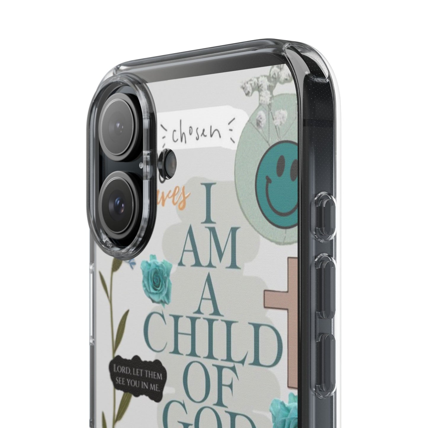 Faith-Inspired Clear Phone Case