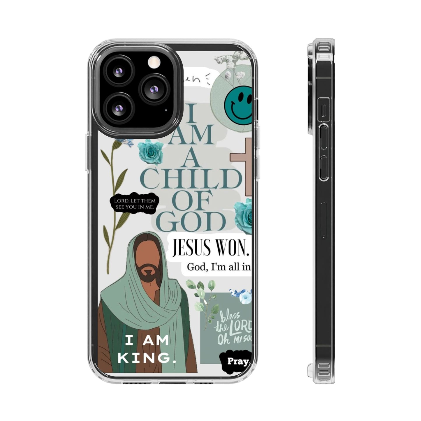 Faith-Inspired Clear Phone Case