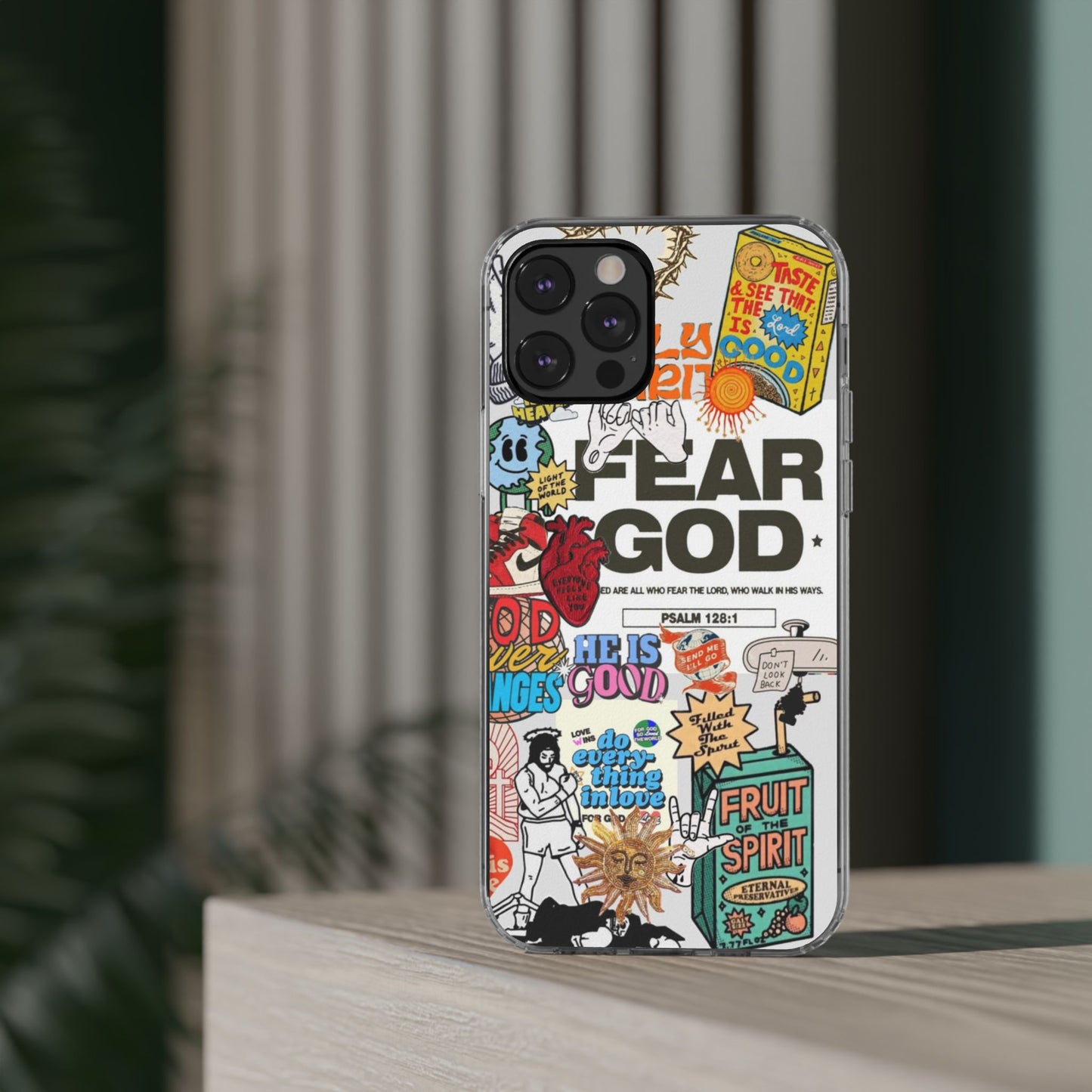 Faith-Inspired Clear Phone Case