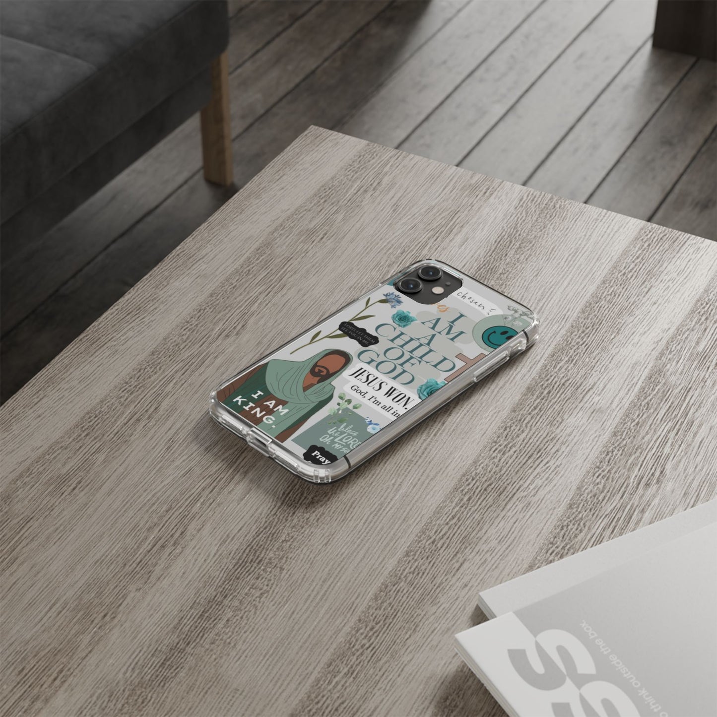 Faith-Inspired Clear Phone Case