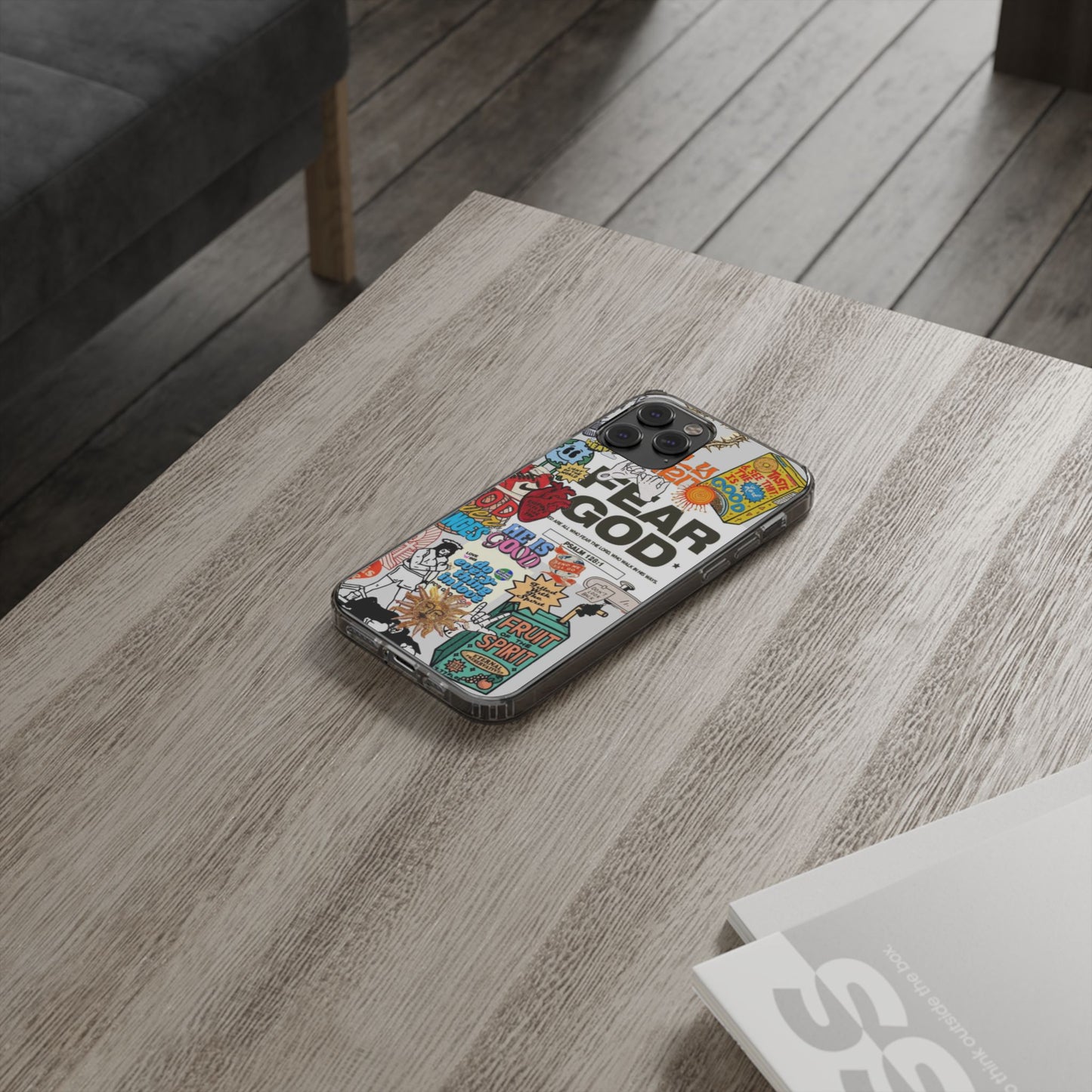 Faith-Inspired Clear Phone Case