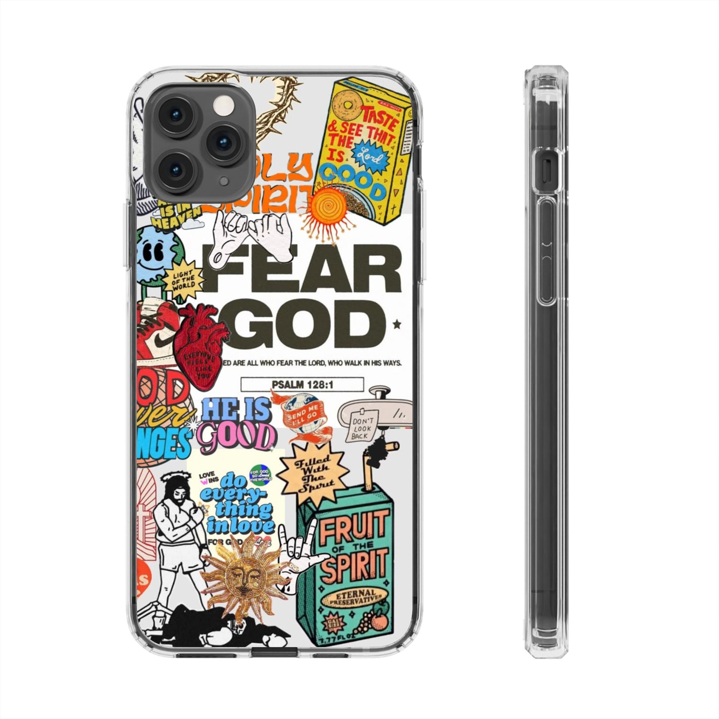 Faith-Inspired Clear Phone Case