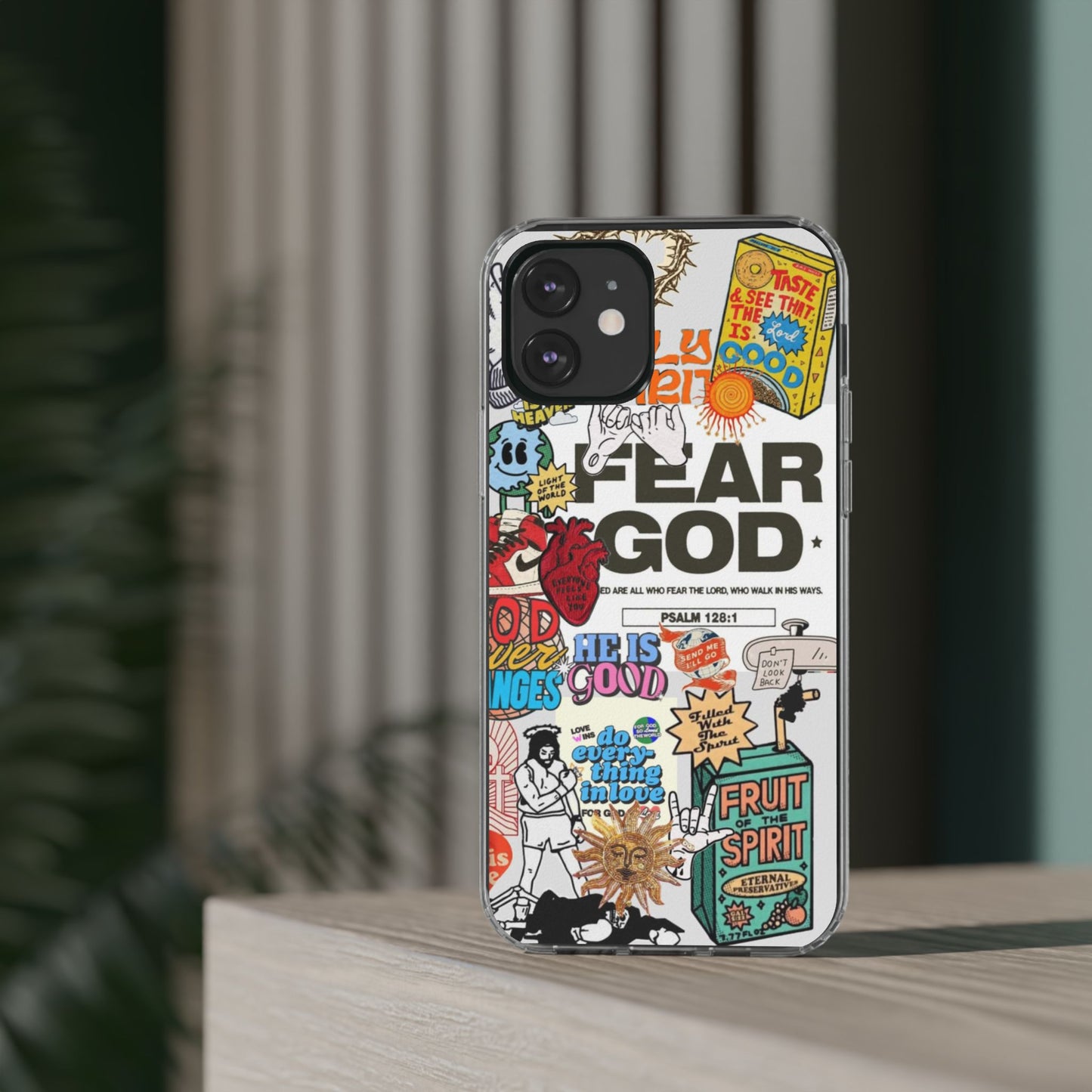 Faith-Inspired Clear Phone Case