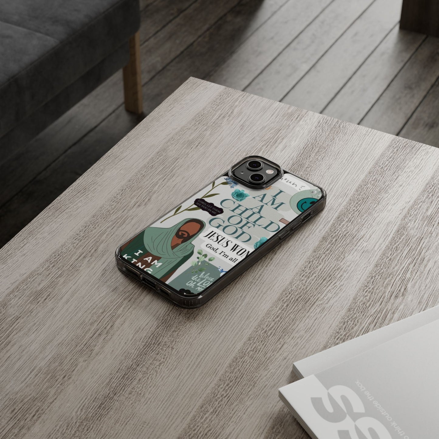 Faith-Inspired Clear Phone Case