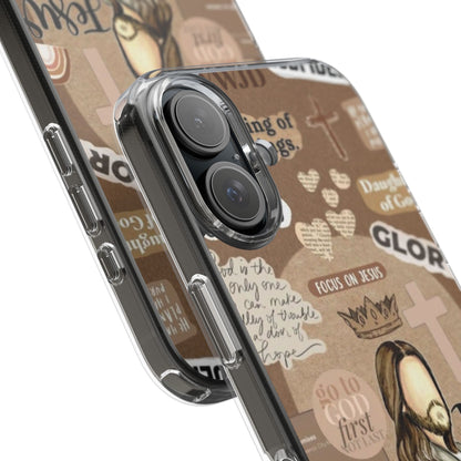 Faith-Inspired Clear Phone Case,