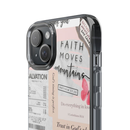 Faith-Inspired Clear Phone Case