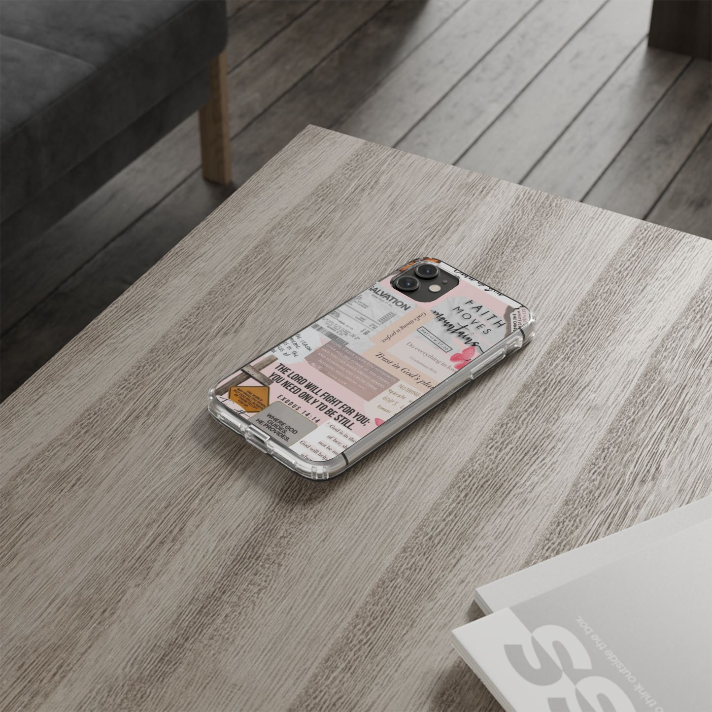 Faith-Inspired Clear Phone Case