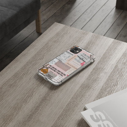 Faith-Inspired Clear Phone Case