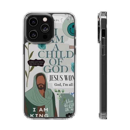 Faith-Inspired Clear Phone Case