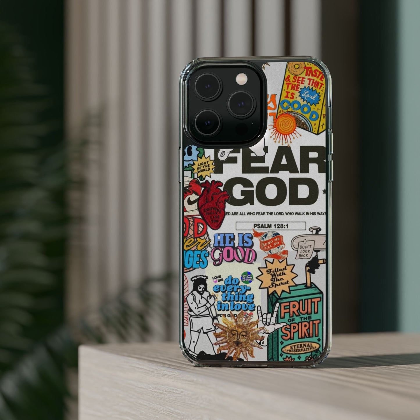 Faith-Inspired Clear Phone Case