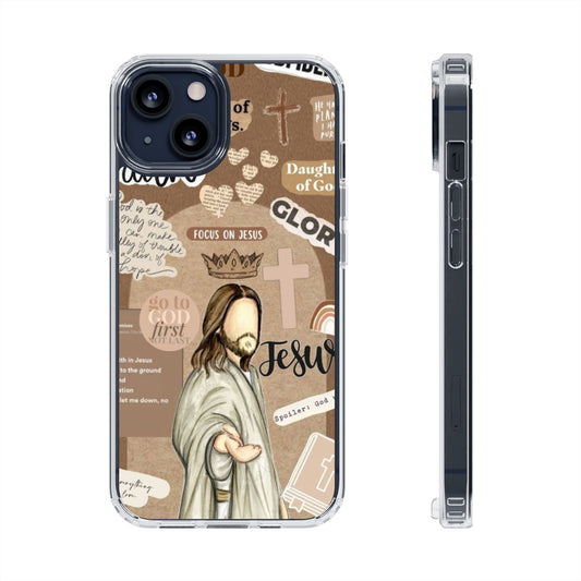 Faith-Inspired Clear Phone Case,