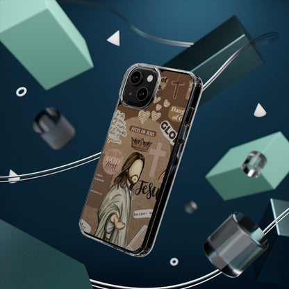 Faith-Inspired Clear Phone Case,
