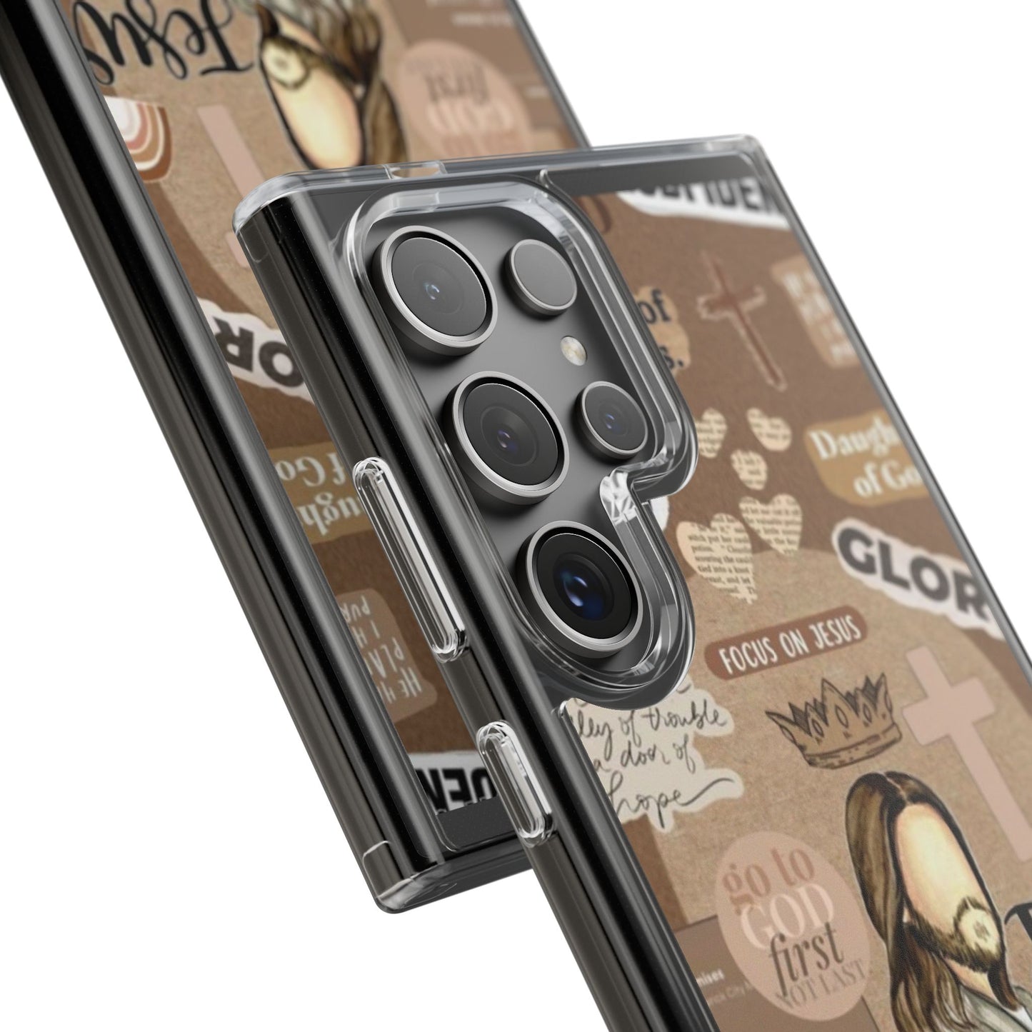 Faith-Inspired Clear Phone Case,