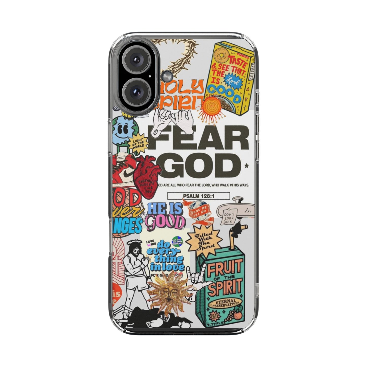 Faith-Inspired Clear Phone Case