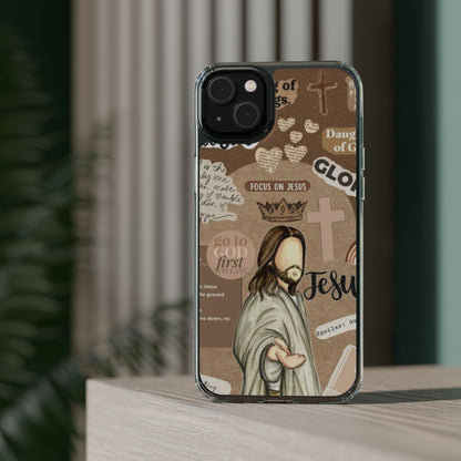 Faith-Inspired Clear Phone Case,