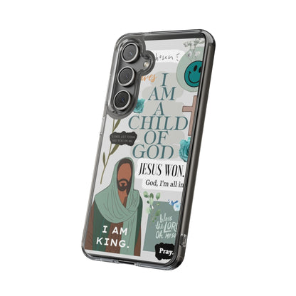 Faith-Inspired Clear Phone Case