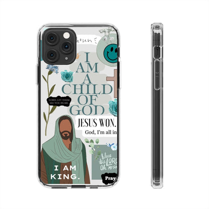 Faith-Inspired Clear Phone Case