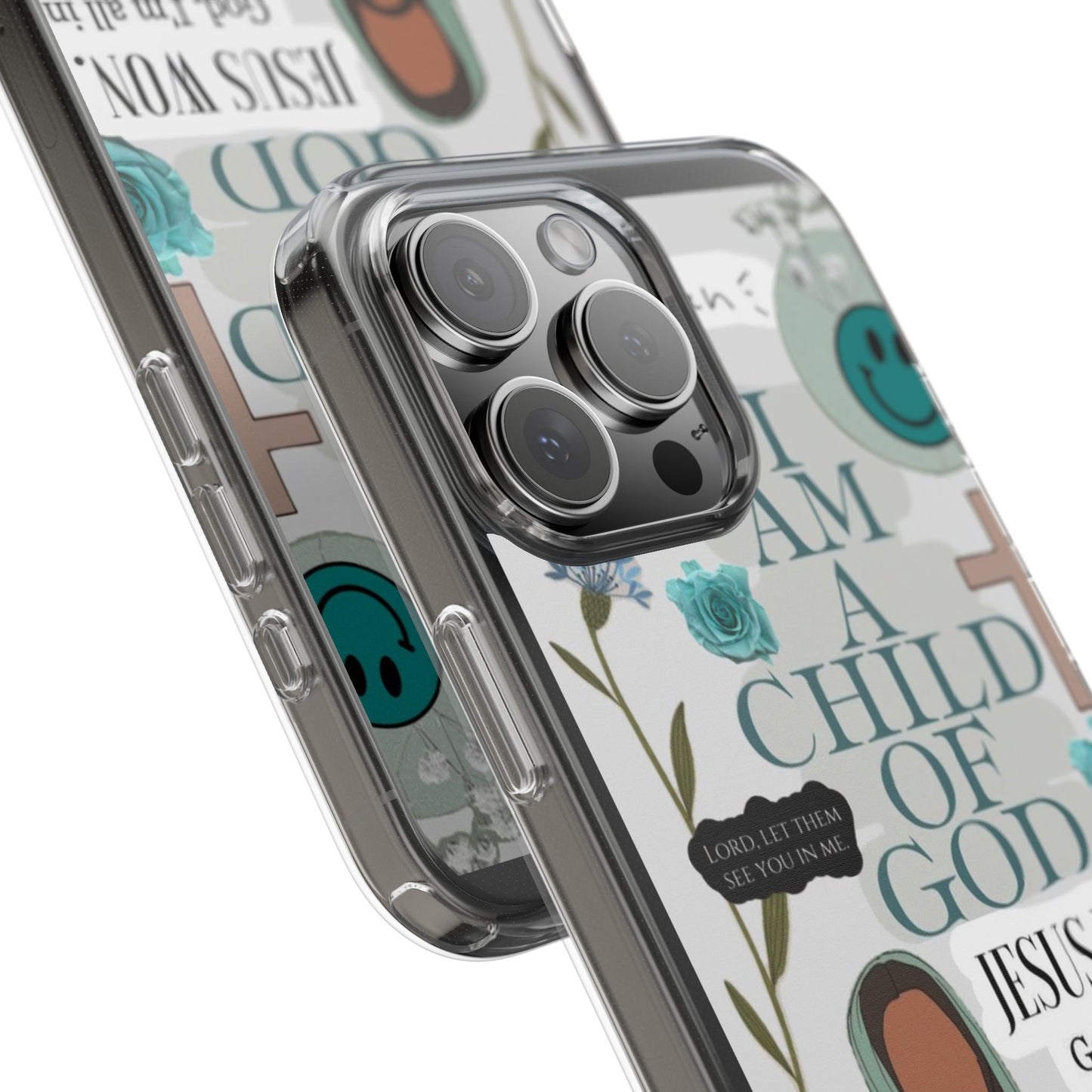 Faith-Inspired Clear Phone Case