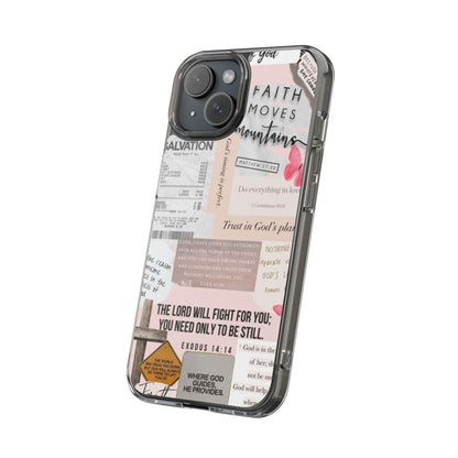 Faith-Inspired Clear Phone Case
