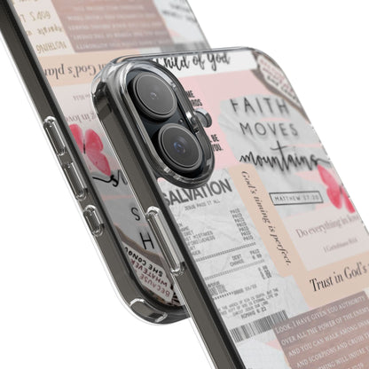 Faith-Inspired Clear Phone Case