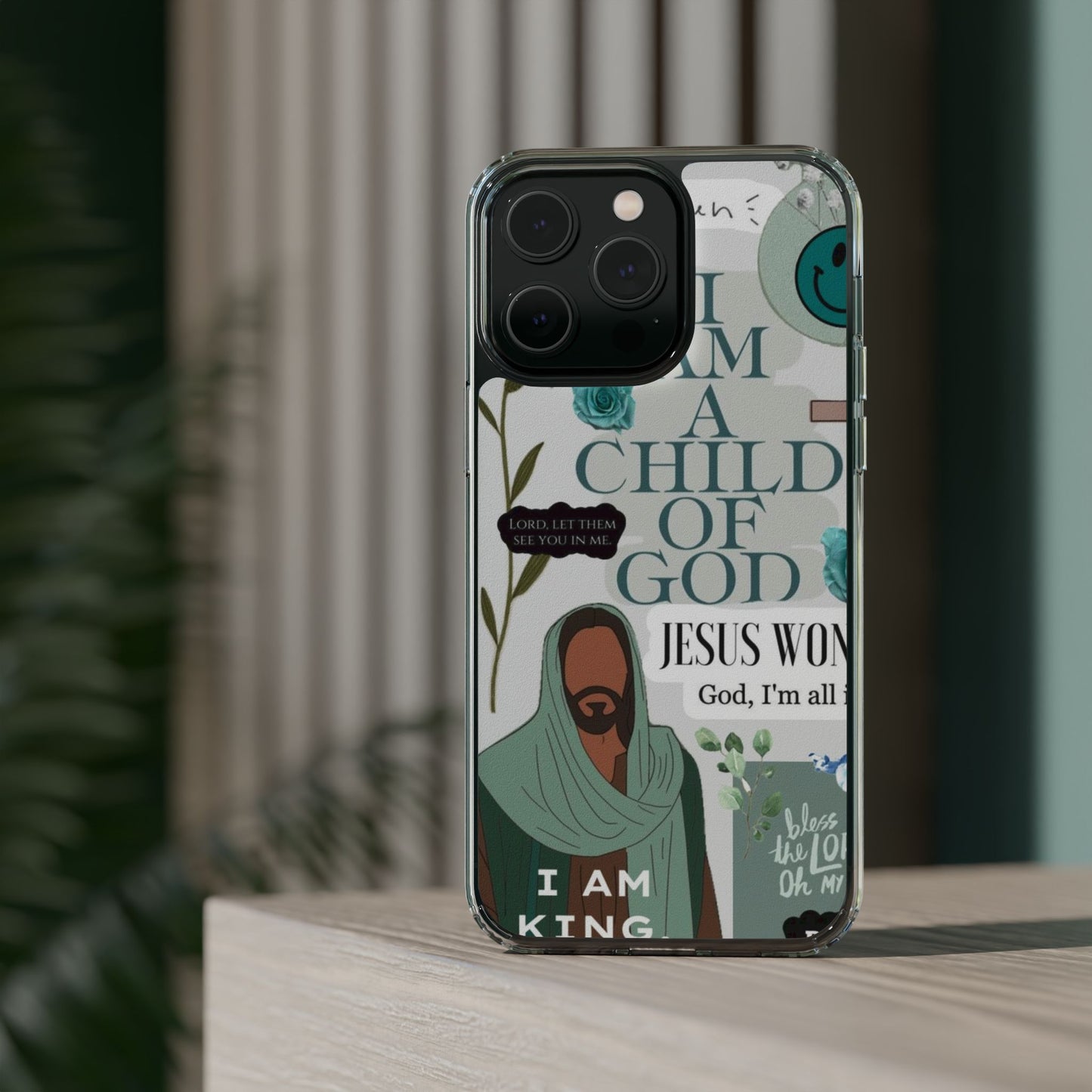 Faith-Inspired Clear Phone Case