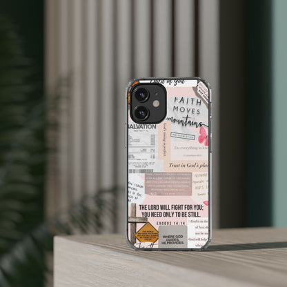 Faith-Inspired Clear Phone Case