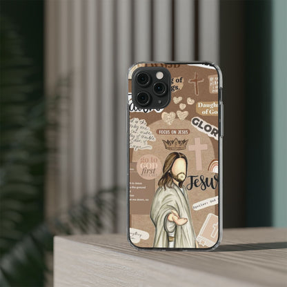 Faith-Inspired Clear Phone Case,