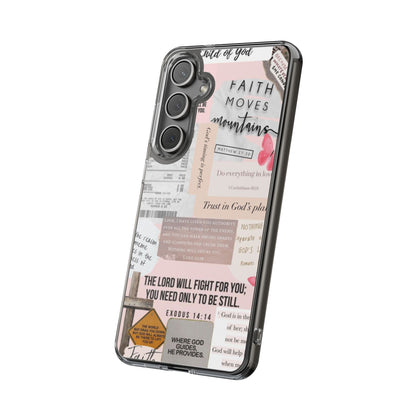 Faith-Inspired Clear Phone Case