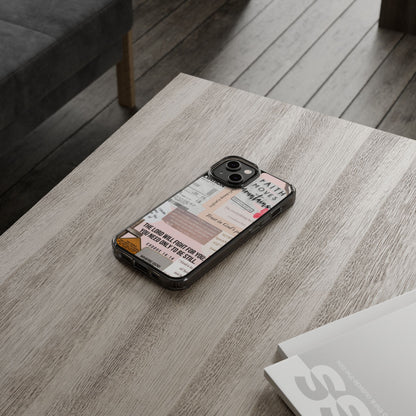 Faith-Inspired Clear Phone Case