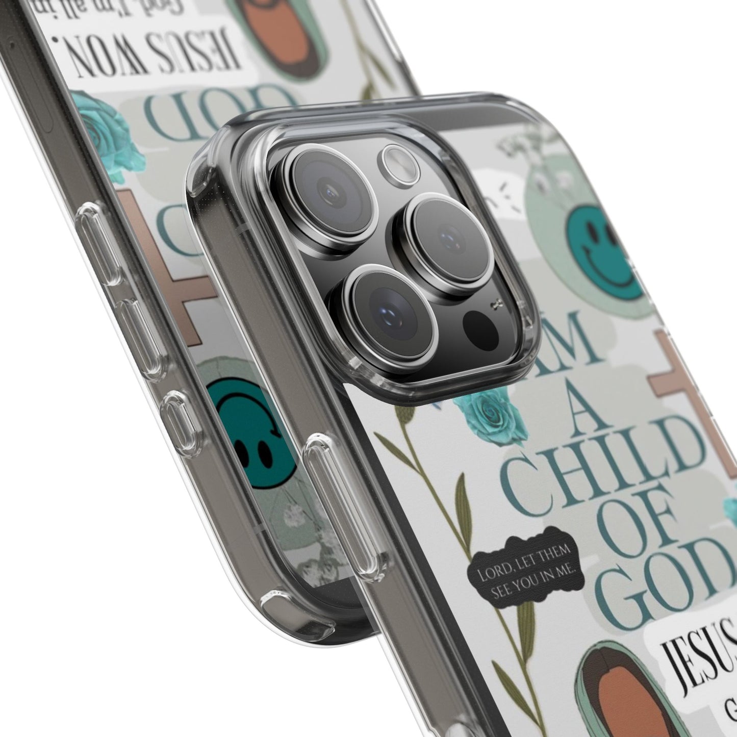 Faith-Inspired Clear Phone Case