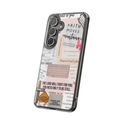 Faith-Inspired Clear Phone Case