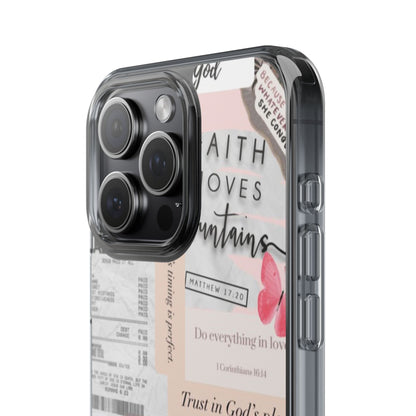 Faith-Inspired Clear Phone Case
