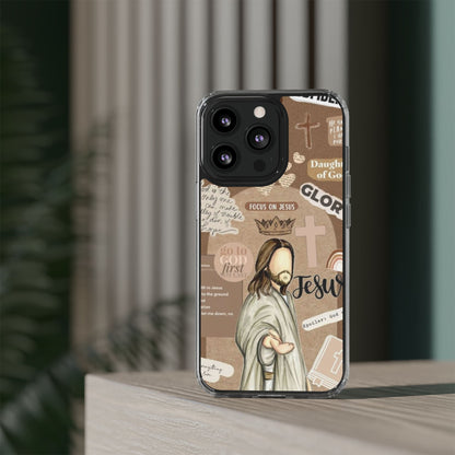 Faith-Inspired Clear Phone Case,