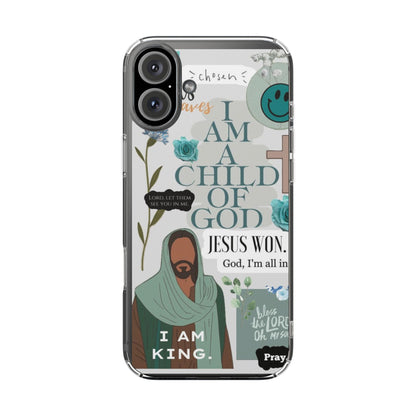 Faith-Inspired Clear Phone Case