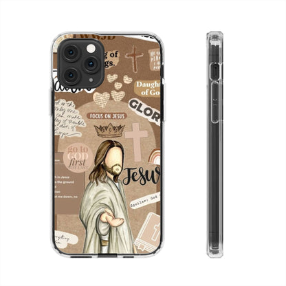 Faith-Inspired Clear Phone Case,