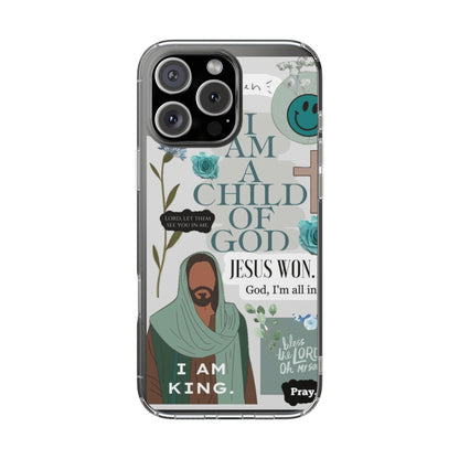 Faith-Inspired Clear Phone Case