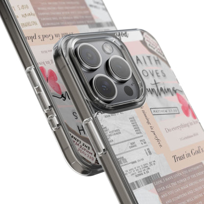 Faith-Inspired Clear Phone Case