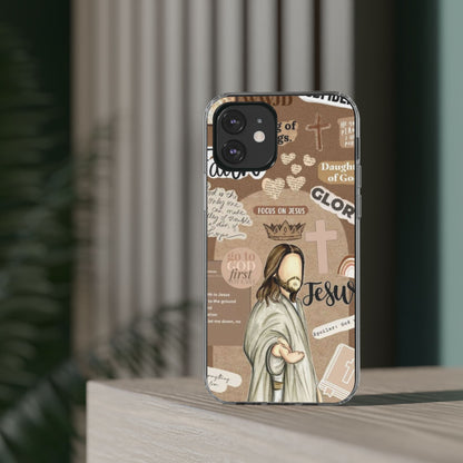 Faith-Inspired Clear Phone Case,