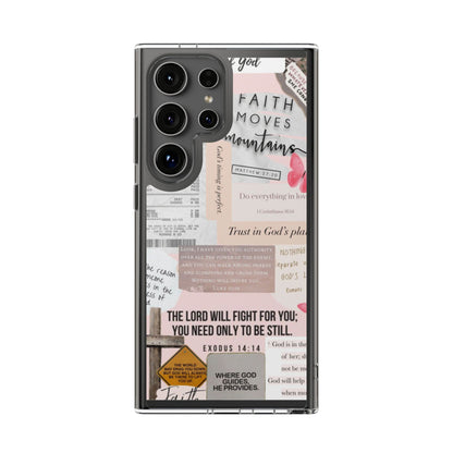 Faith-Inspired Clear Phone Case