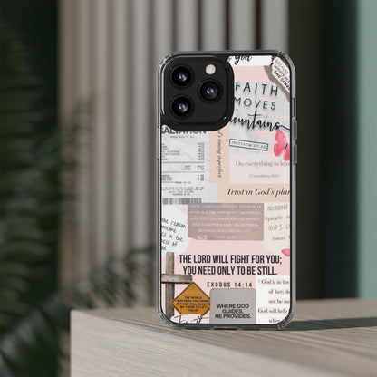 Faith-Inspired Clear Phone Case