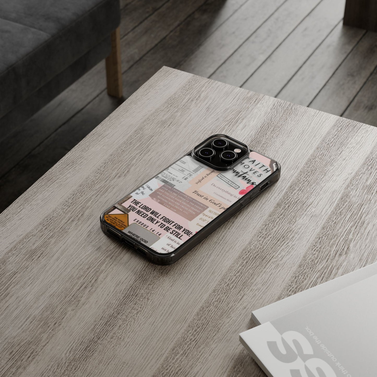 Faith-Inspired Clear Phone Case