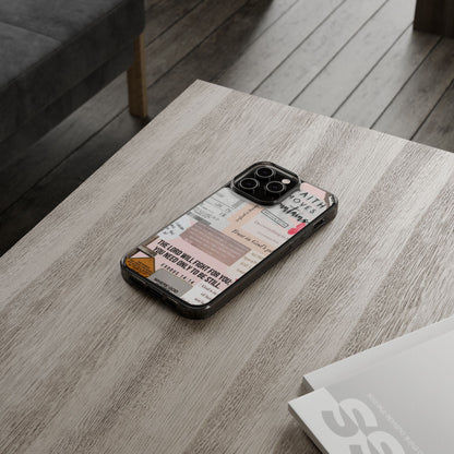 Faith-Inspired Clear Phone Case
