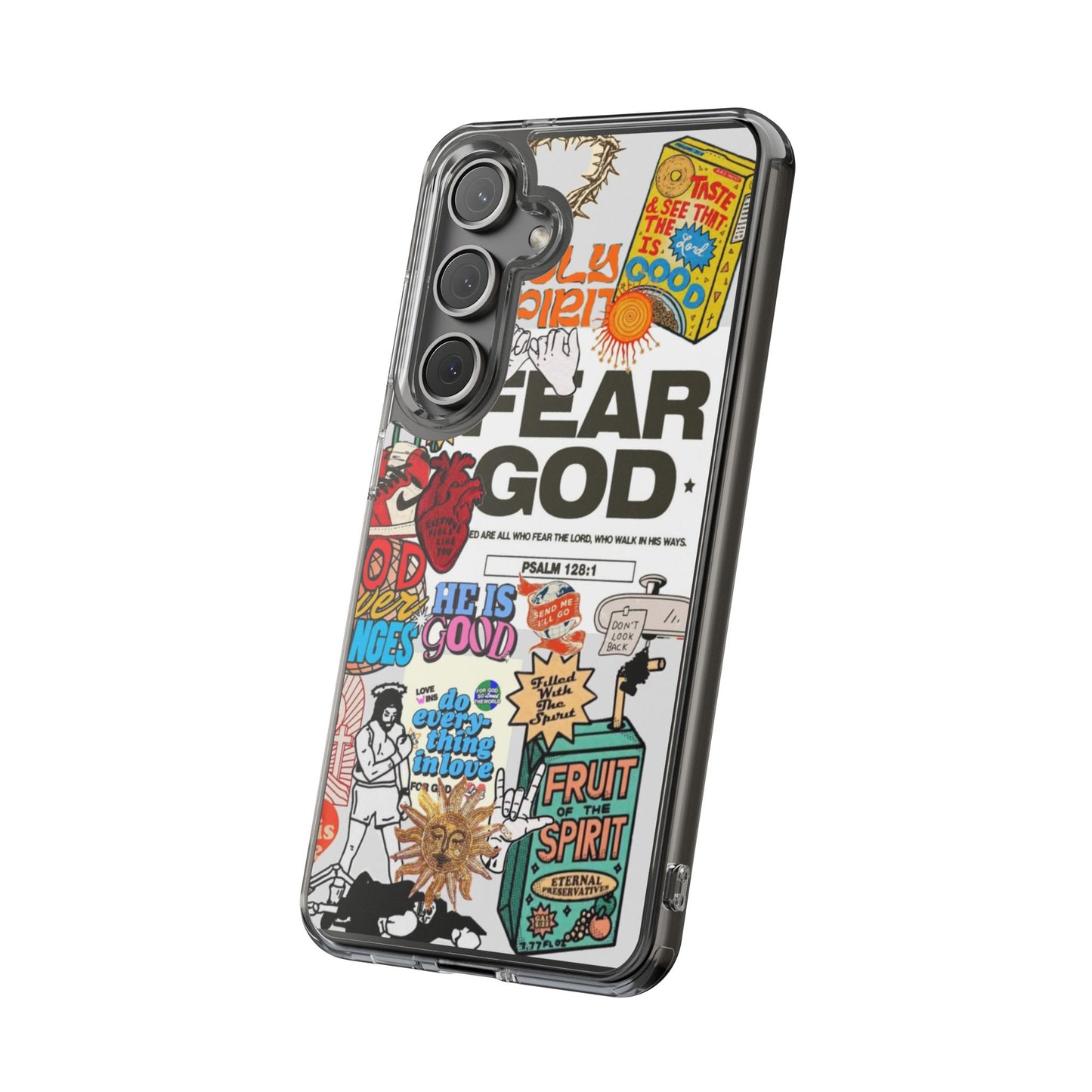 Faith-Inspired Clear Phone Case