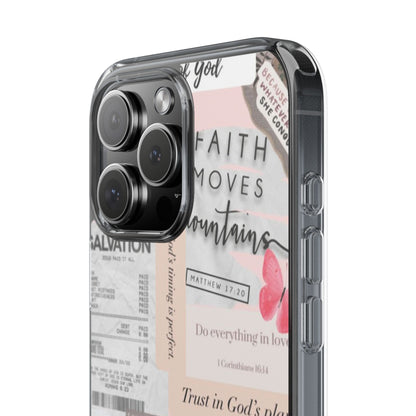 Faith-Inspired Clear Phone Case
