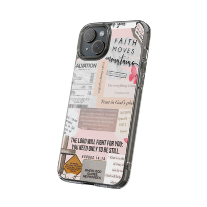 Faith-Inspired Clear Phone Case