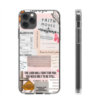 Faith-Inspired Clear Phone Case
