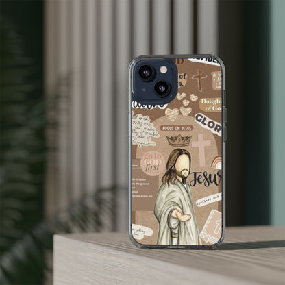 Faith-Inspired Clear Phone Case,