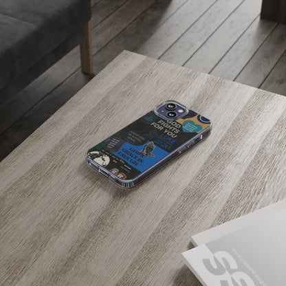 Inspirational Phone Case - Clear Impact-Resistant Cases, Motivational Gift, Bible Verse Design, Phone Accessory, Spiritual Decor - Christ First