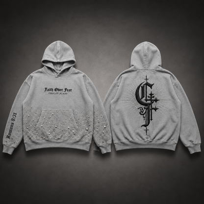 Faith Over Fear Pearl Hoodie